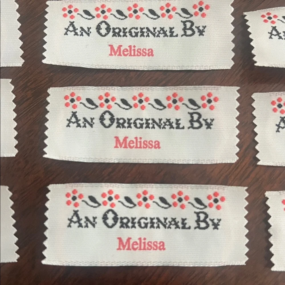 An Original By MELISSA Sew On Woven Personalized Labels; Lot of 19; NWOT